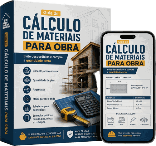 Bônus 1: Cálculo para material de obras