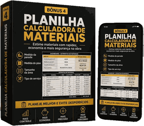 Bônus 4: Planilha calculadora de materiais